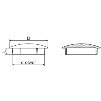 Zaślepki na otwory montażowe (różne rozmiary)